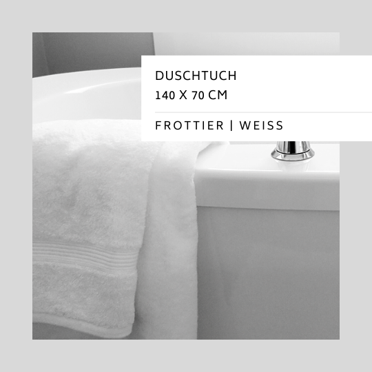 Reinigung Duschtuch Frottier weiss 70x140cm