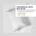 Kissenbezug 6/24mm weiss 40x80 cm (inkl. RFID)