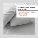 Kissenbezug 6/24mm weiss 60x80 cm (inkl. RFID)