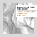 Deckenbezug 6/24mm weiss 140x200 cm (inkl. RFID)