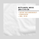 Bettlaken weiss 280x310cm (inkl. RFID)