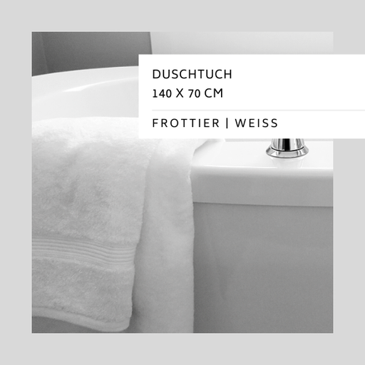 [RDT140] Reinigung Duschtuch Frottier weiss 70x140cm