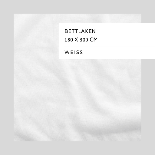 [RBL180] Reinigung Bettlaken weiss 180x300cm